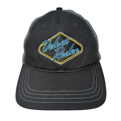 Velvet Rodeo Mesh Back Trucker Hat Black One Size Miranda Lambert