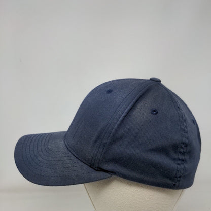 Yupoong Fitted Hat Blue S/M Flexfit Lightweight Vented Holes 6 Panel Blank