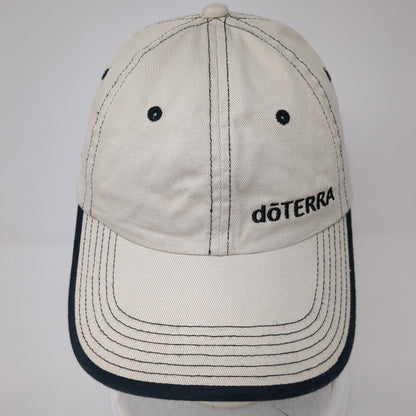 doTerra Strapback Hat Tan One Size Adjustable Embroidered Port Authority Cotton