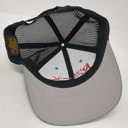 Yupoong The Rock School For Dance Gray One Size Trucker Hat Snapback Mesh Logo