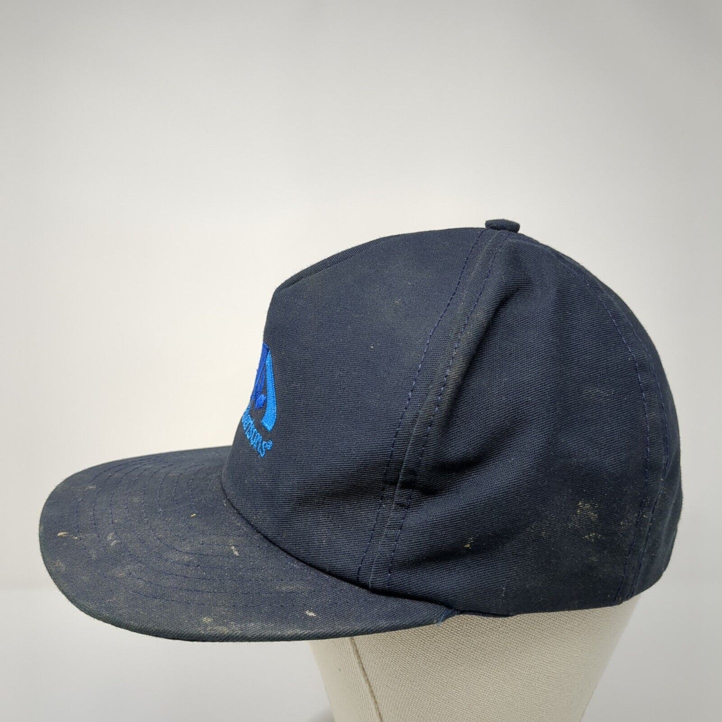 Albertsons Snapback Hat Blue One Size Adjustable Embroidered 6 Panel Cintas