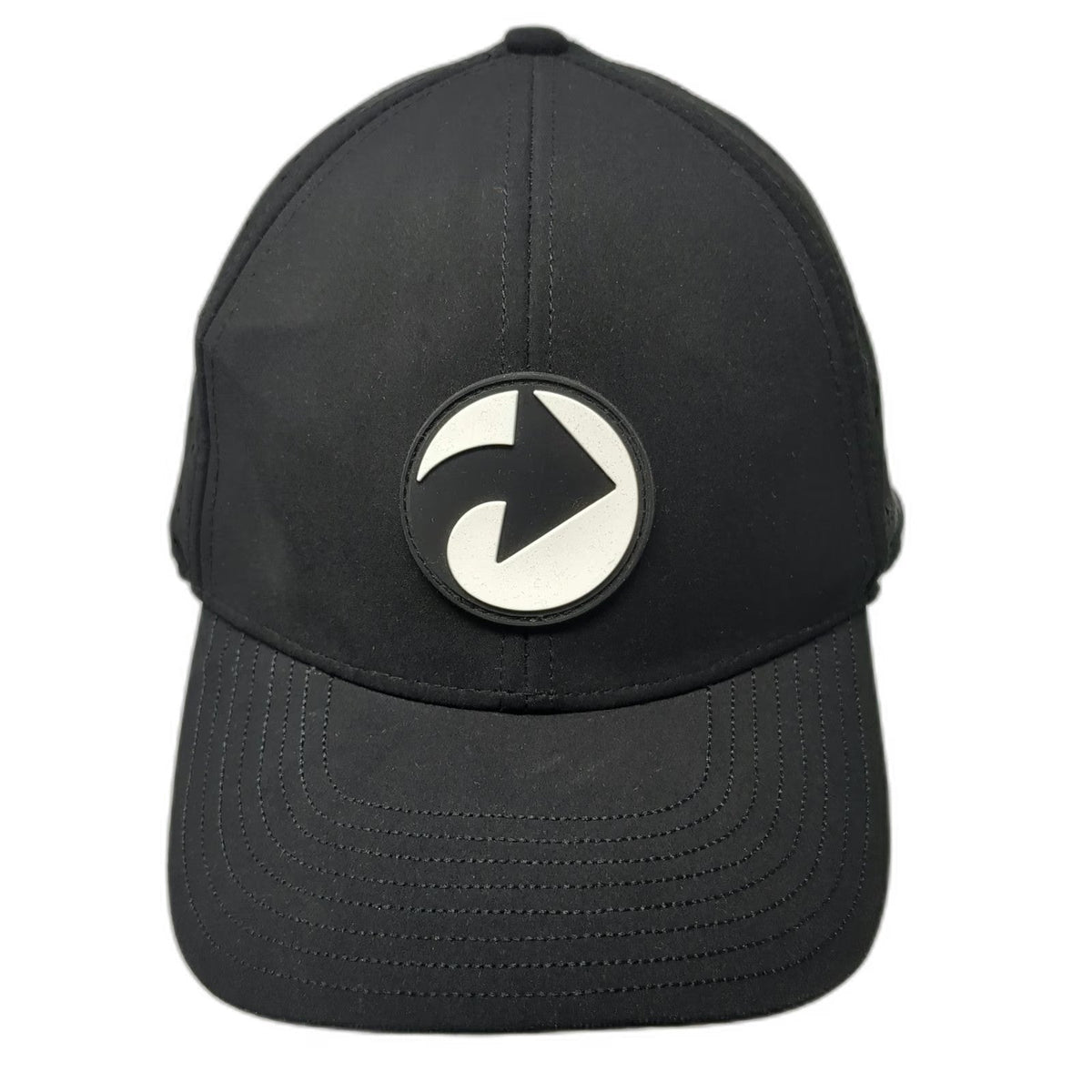 ALL IN Trucker Hat Black One Size Snapback Perforated Gray Undervisor Lifestyle