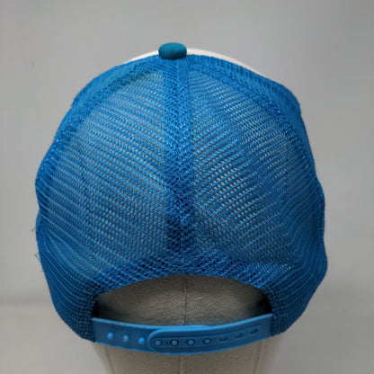 Bride Team Snapback Trucker Hat Blue One Size Adjustable Embroidered Mesh Back