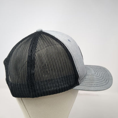 Richardson Trucker Hat Gray One Size Mesh Back Snapback Boise State Alumni Mgmt