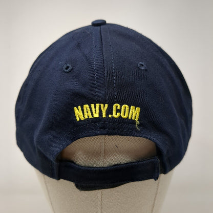 America's Navy Strapback Hat Blue One Size Adjustable Embroidered