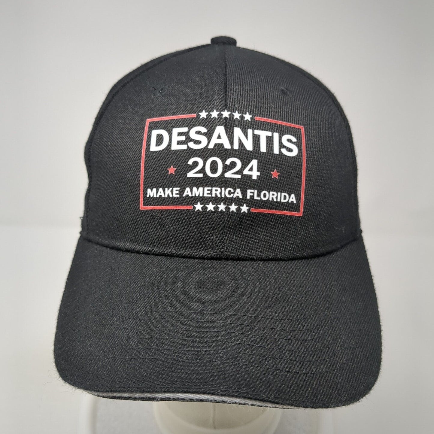 Desantis Make America Florida Strapback Hat Black One Size Adjustable