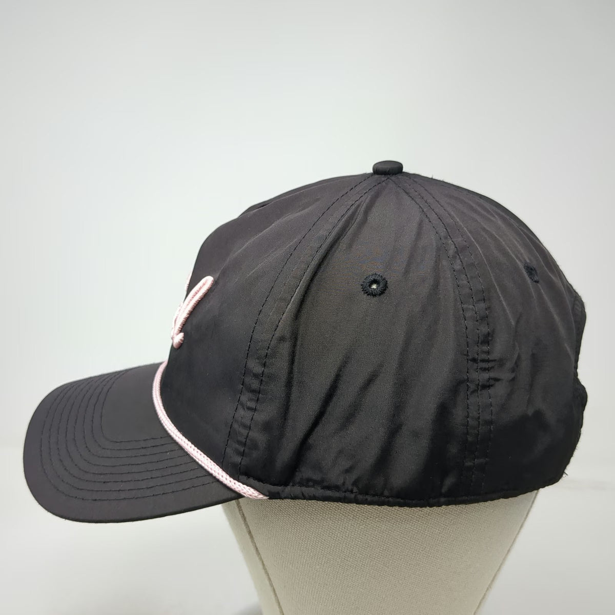 Bad Birdie 5 Panel Black Pink One Size Rope Snapback Polyester Golf Hat Script