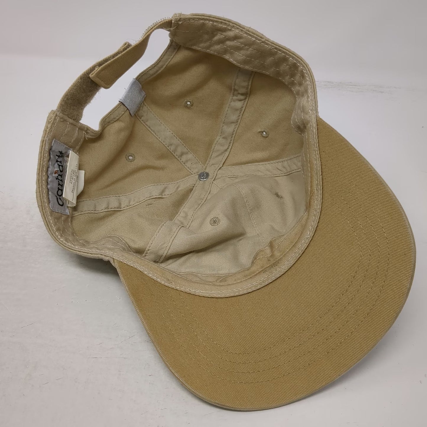 Carhartt Baseball Cap Beige One Size Strapback Embroidered Logo Cotton Hat