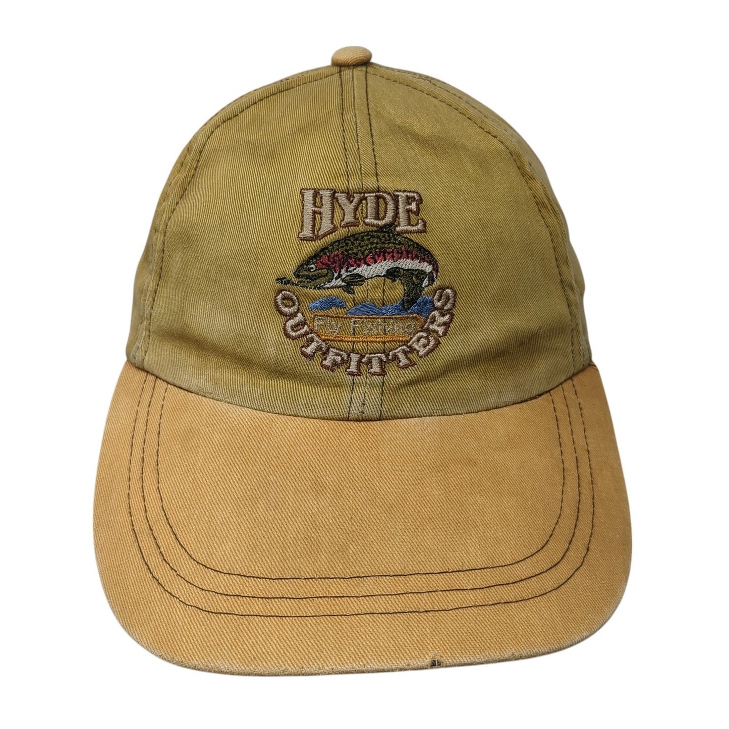 Hyde Outfitters Slideback Baseball Cap Brown One Size Adjustable Embroidered