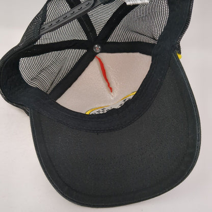 Amscan Auto Racing Flag Snapback Trucker Hat Multicolor OS Embroidered Mesh Back