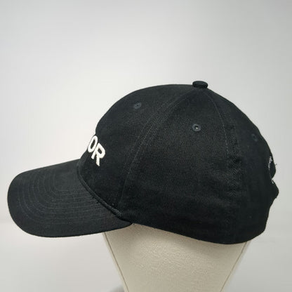 Warner Bros Studios Actor Logo Baseball Cap Black One Size Hat Slideback Buckle