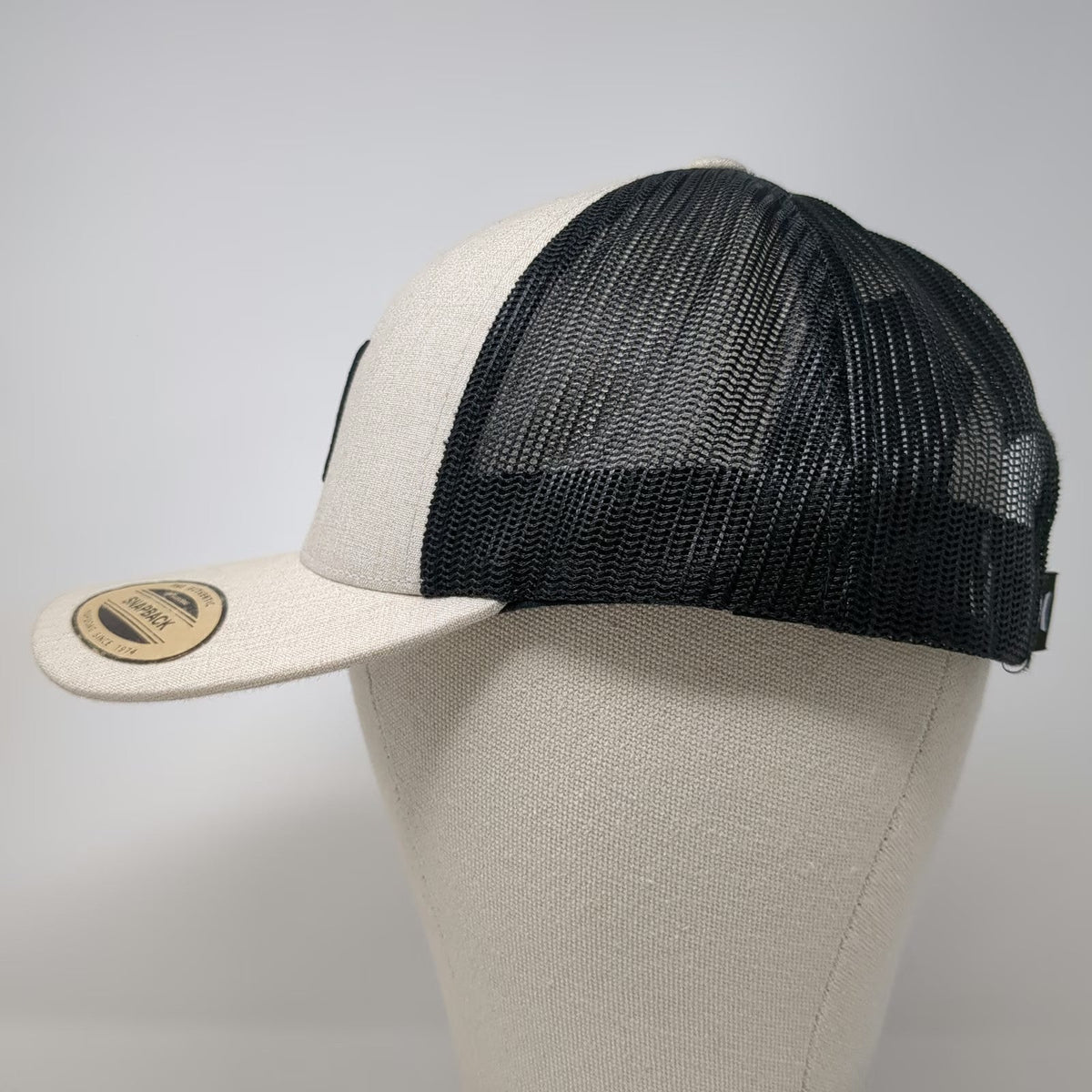 Hurley Trucker Hat Beige One Size Mesh Snapback Black Embroidered Logo Hat