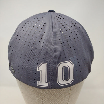 Letter N #10 Fitted Hat Multi S-M Embroidered Colorblock Pacific Headwear