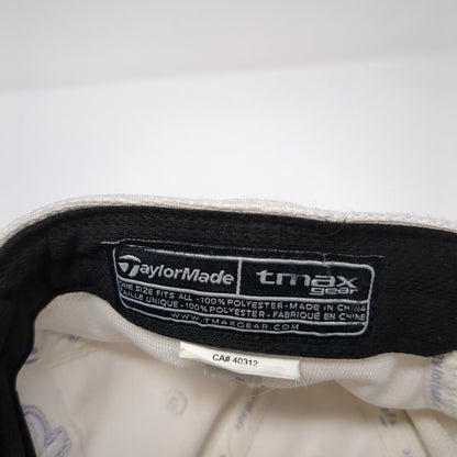 TaylorMade Strapback Hat White Cream One Size Adjustable Embroidered