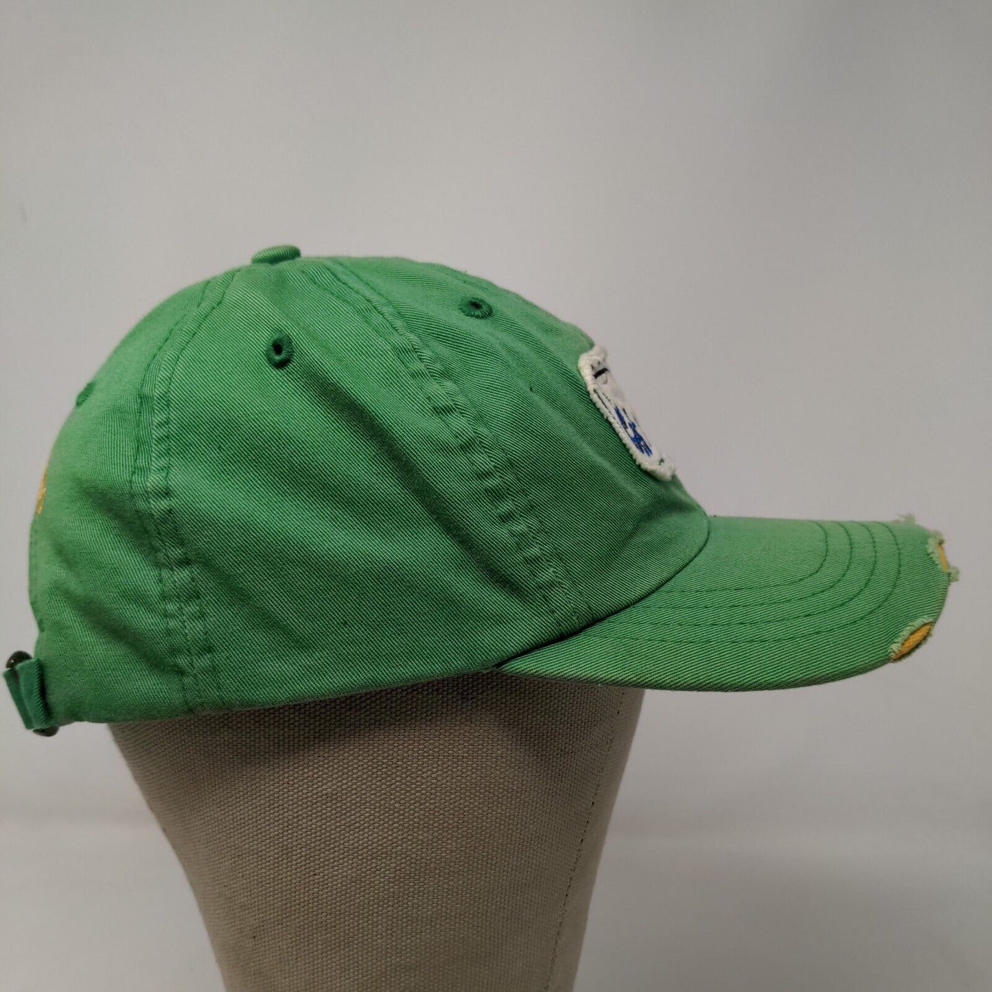 Bass Pro Shops Boy's Slideback Hat Green Distressed Patch Logo Get Reel Fishing