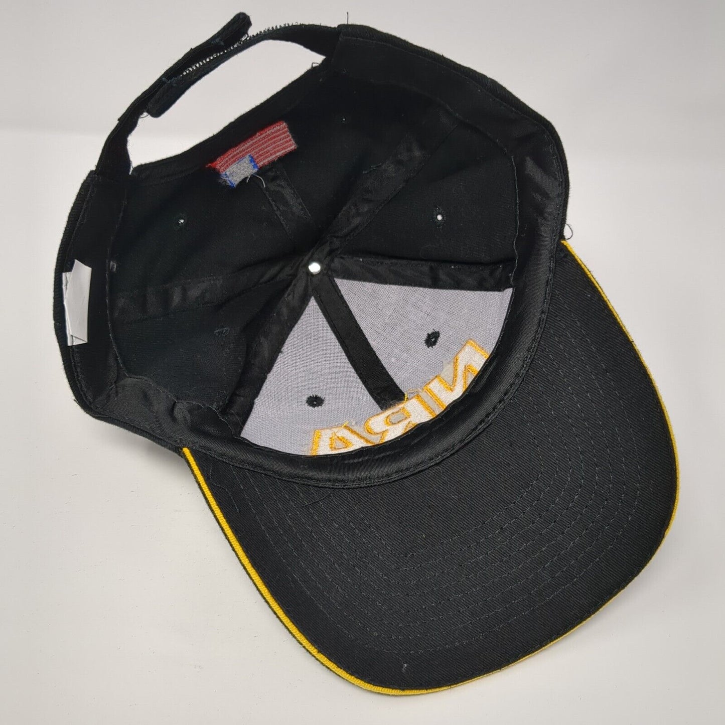 NRA Strapback Hat Black One Size Adjustable American Flag 6 Panel