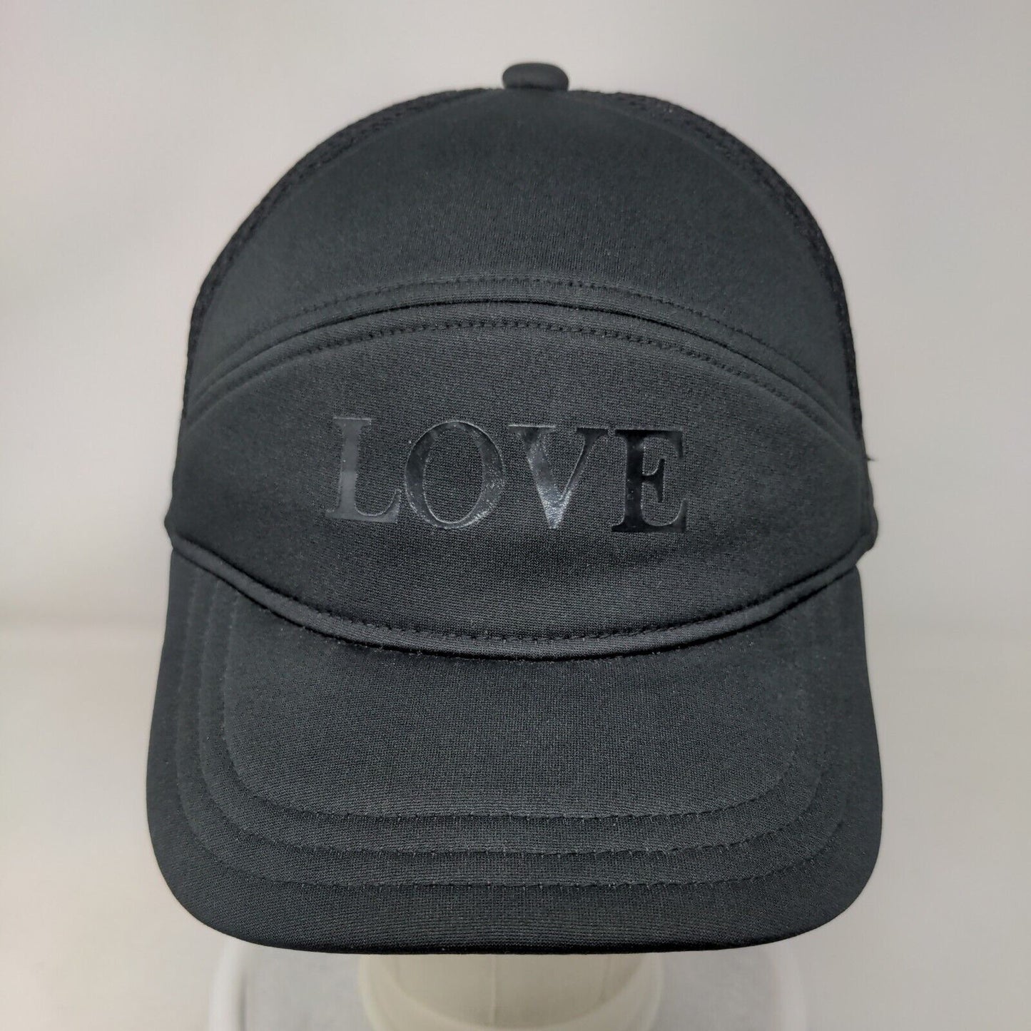 Love Snapback Mesh Back Hat Black Small Adjustable Solid Crazy 8
