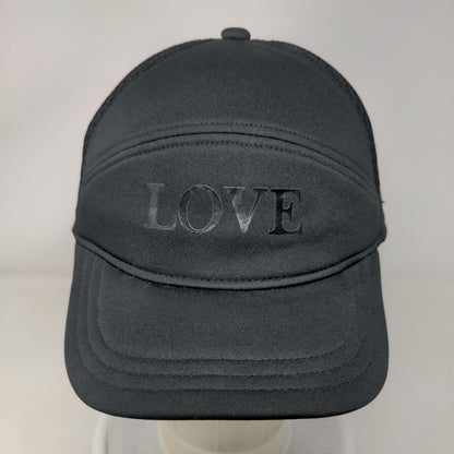 Love Snapback Mesh Back Hat Black Small Adjustable Solid Crazy 8
