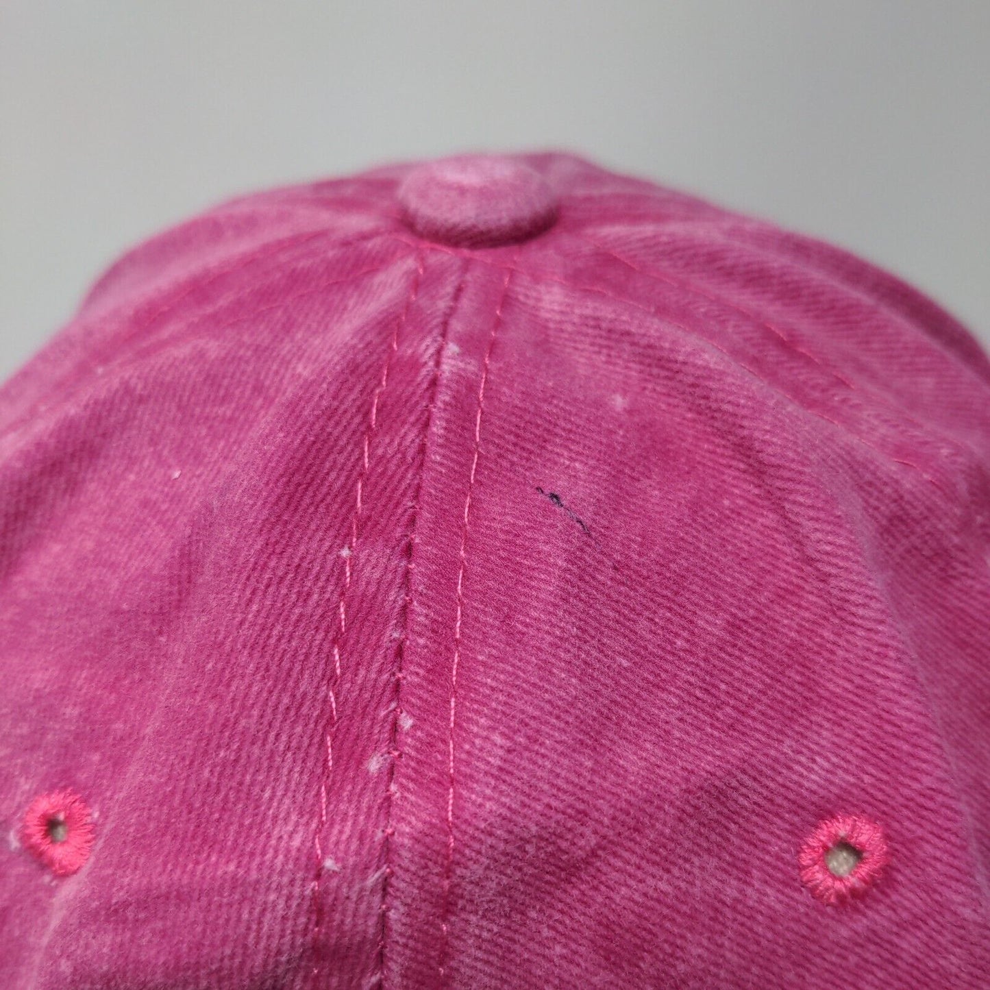 NOLA New Orleans Adult Strapback Hat Pink OS Adjustable Embroidered 6 Panel