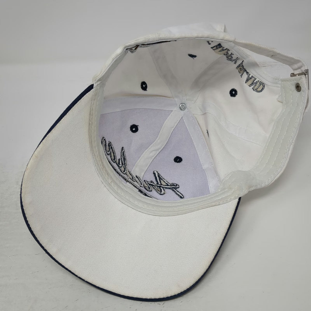 Tropical World Baseball Cap White One Size Aruba Happy Island Palm Tree hat
