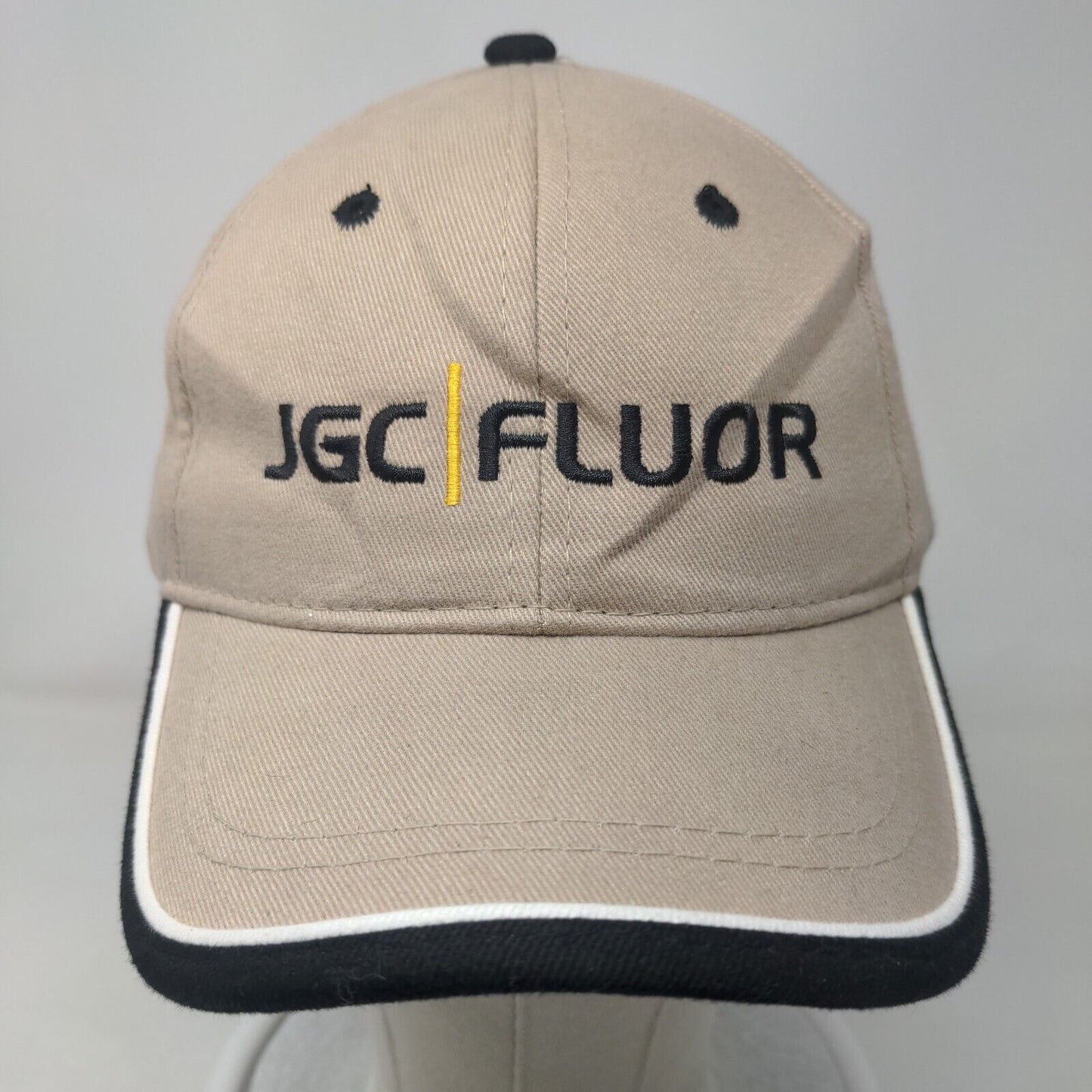 JGC | FLUOR Heat Team Slideback Hat Tan OSFM Adjustable Embroidered OC