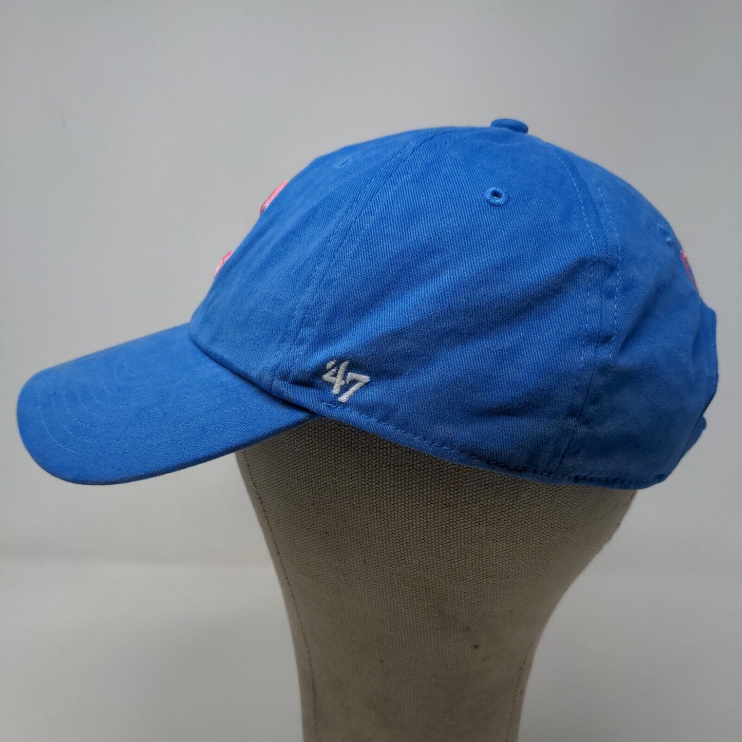 '47 Brand Women's Slideback Hat Blue Adjustable Embroidered Chicago Cubs Logo