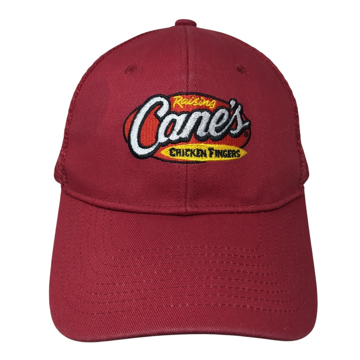 Raising Cane's Chicken Fingers Mesh Back Trucker Hat Red One Size