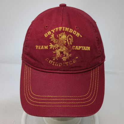 Wizarding World Harry Potter Red 5 Panel One Size Gryffindor Quidditch Hat Gold