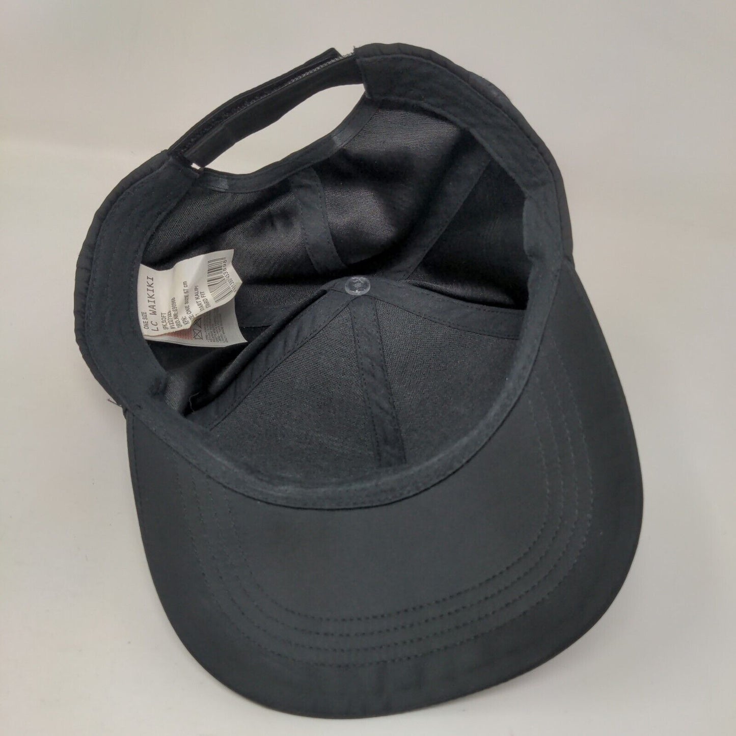 LC Waikiki Strapback Hat Black One Size Adjustable Never Ending 6 Panel