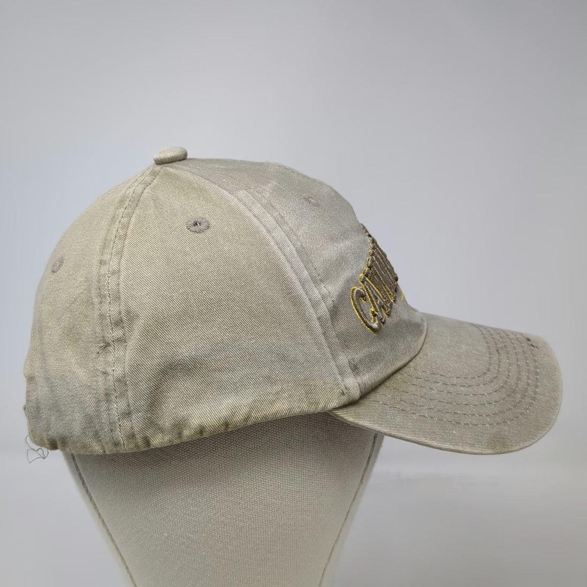 Eagle Crest Cayman Islands Flag Hat Beige One Size Baseball Cap Slideback Cotton