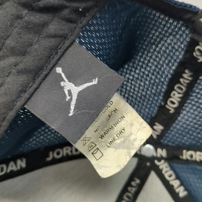 Jordan Baseball Cap Blue OS Mesh Back Jumpman Logo Red Accent Slideback Hat