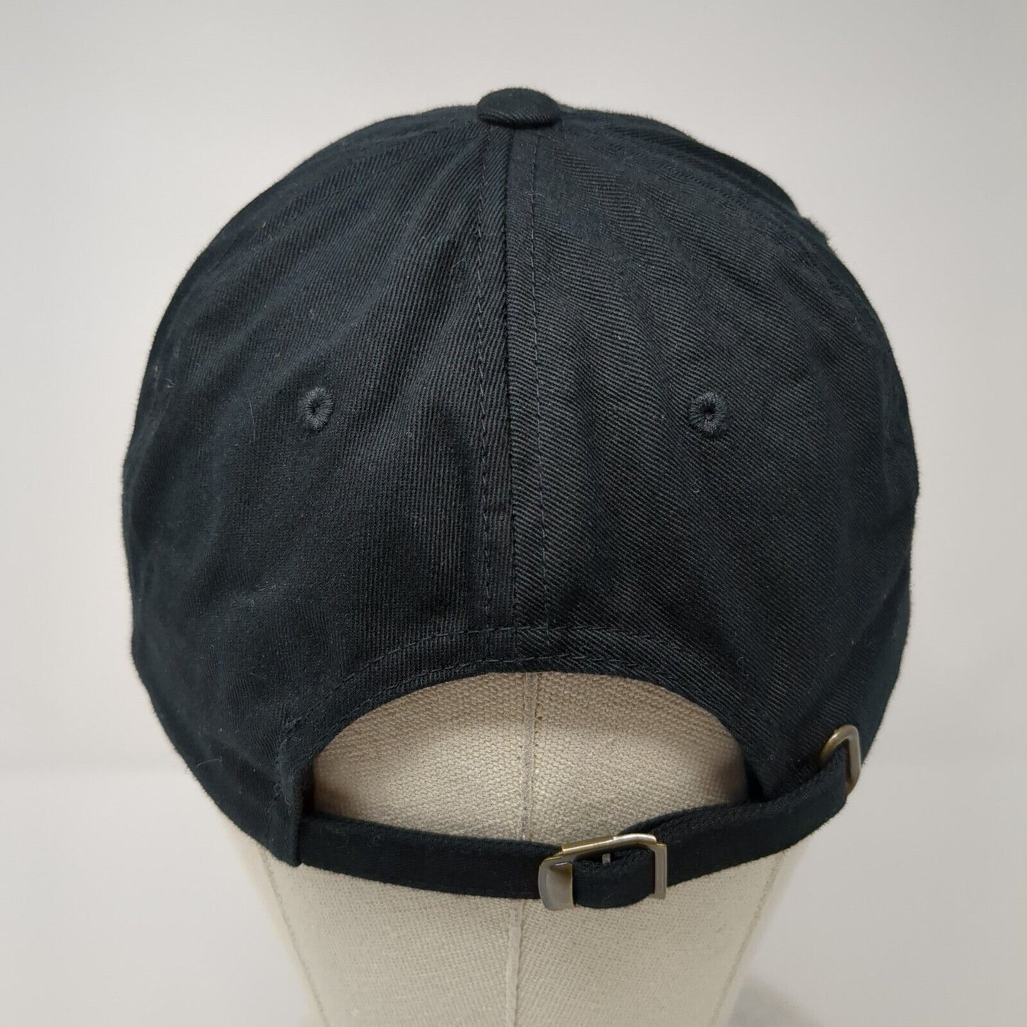 The Emirates Slideback Hat Black OSFA Adjustable Embroidered Yupoong