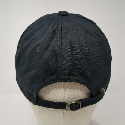 The Emirates Slideback Hat Black OSFA Adjustable Embroidered Yupoong