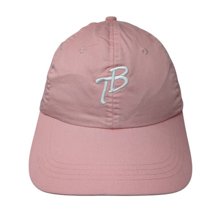 TB Strapback Hat Pink OS Adjustable Extreme Fit Embroidered Lightweight Ahead