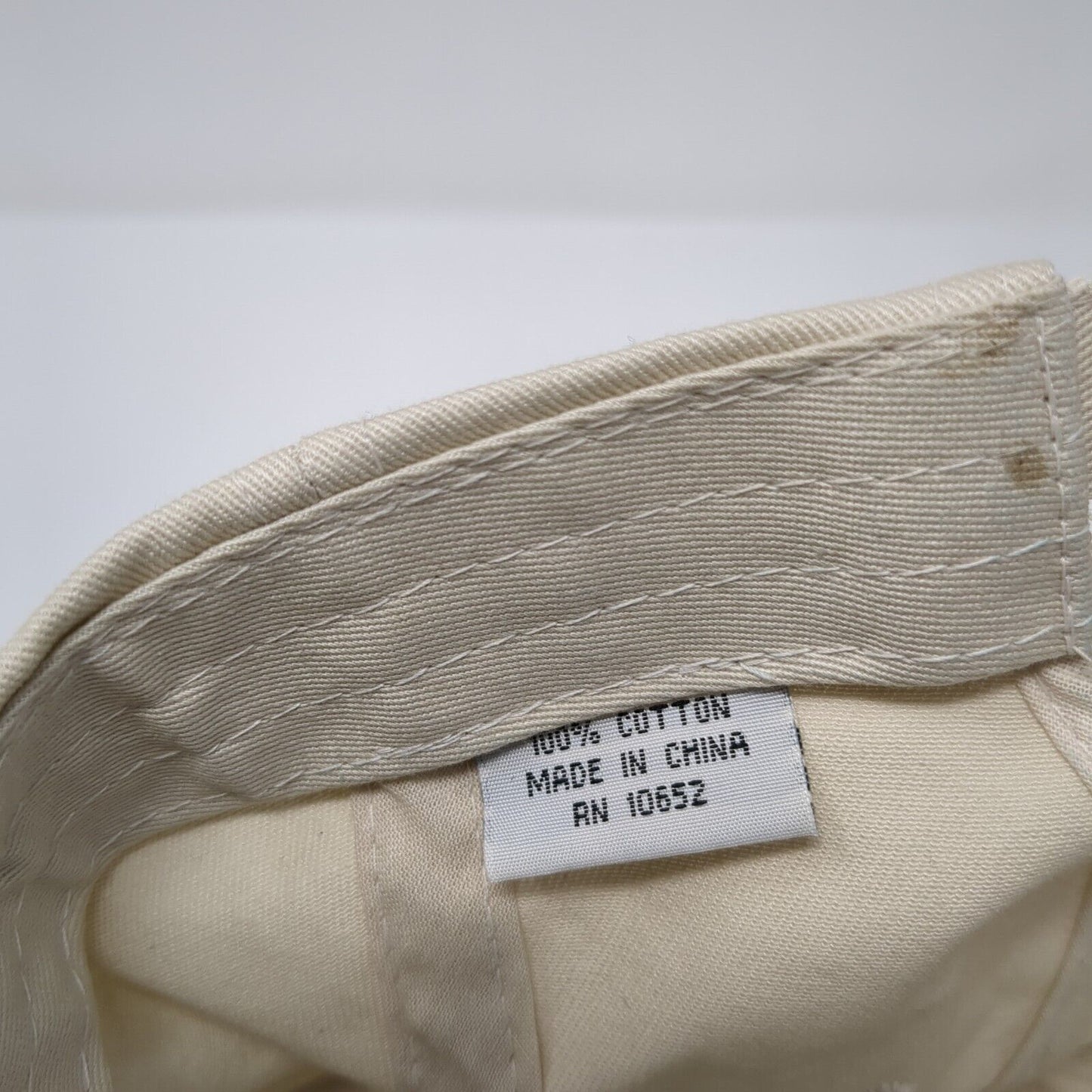 NASA Slideback Hat Tan One Size Adjustable Embroidered Prairie Mountain Cotton