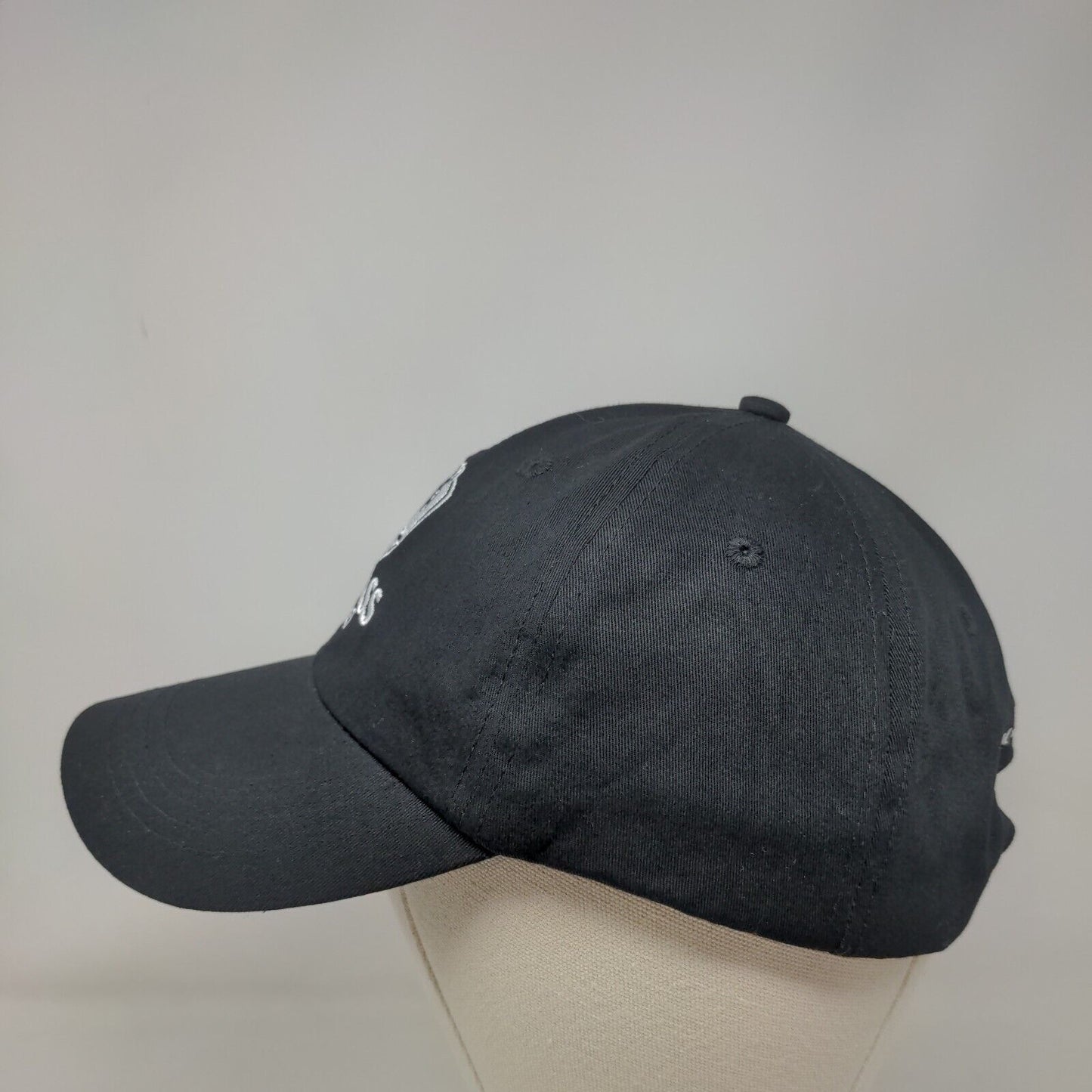 BIG ASS Fans Slideback Hat Black OSFM Adjustable Embroidered 6 Panel Cotton