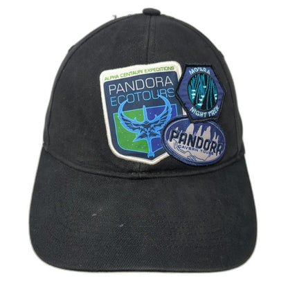 Disney Parks Pandora World of Avatar Black Baseball Cap One Size Slideback Hat