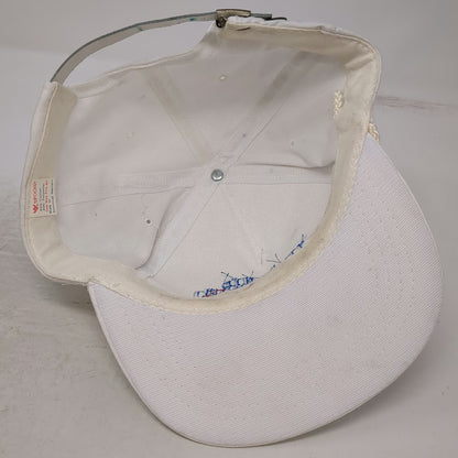 Yupoong 5 Panel White Red Blue One Size Braided Rope Don't Mess With Texas Hat