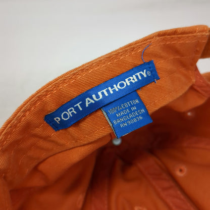 Port Authority Baseball Cap Orange One Size Strapback Handy Tenant Hammer Hat