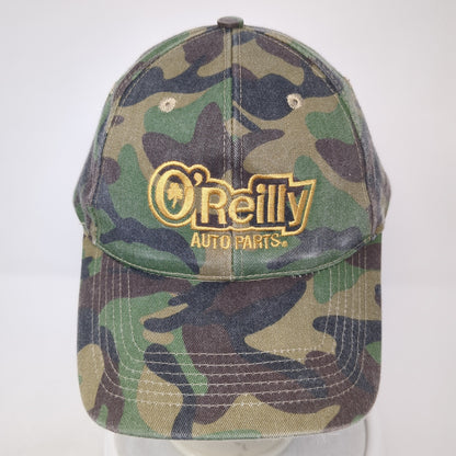 O'Reilly Auto Parts Strapback Baseball Cap Multicolor OS Adjustable Camouflage
