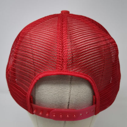 Coleman Heating Air Conditioning Red OSFM Trucker Hat Snapback Mesh USA Patch