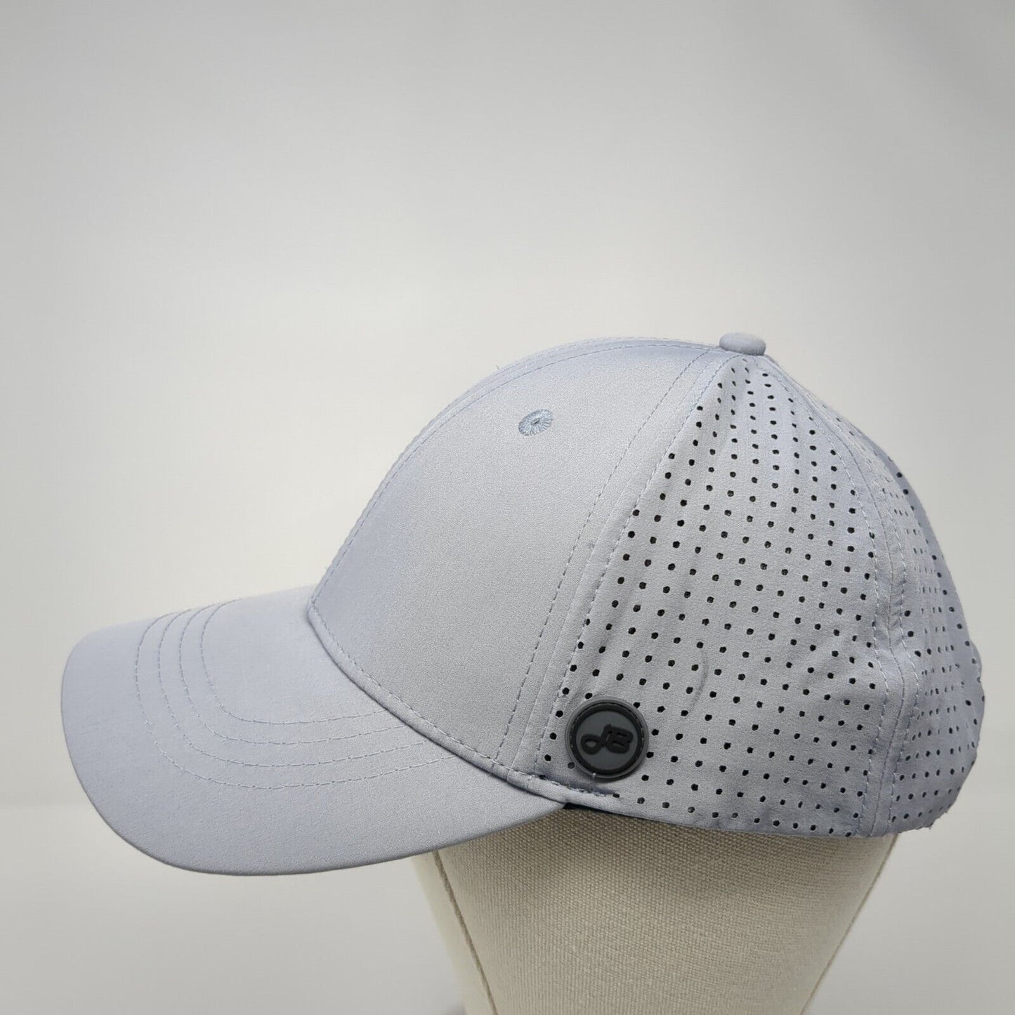 John Boy Snapback Hat Gray One Size Adjustable Laser Cut Solid Blank