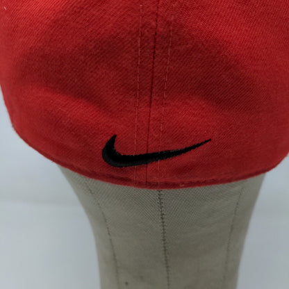 Nike Legacy91 Dri Fit Men's Fitted Hat Red Black Size 7 1/4 Embroidered CR Logo