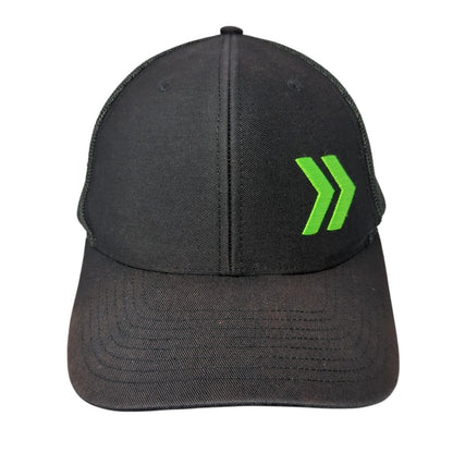 NexTitle Logo Snapback Mesh Back Trucker Hat Black One Size 6 Panel