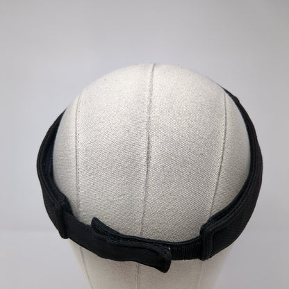 Midwest Pool Management Strapback Sun Visor Hat Black One Size Adjustable Otto