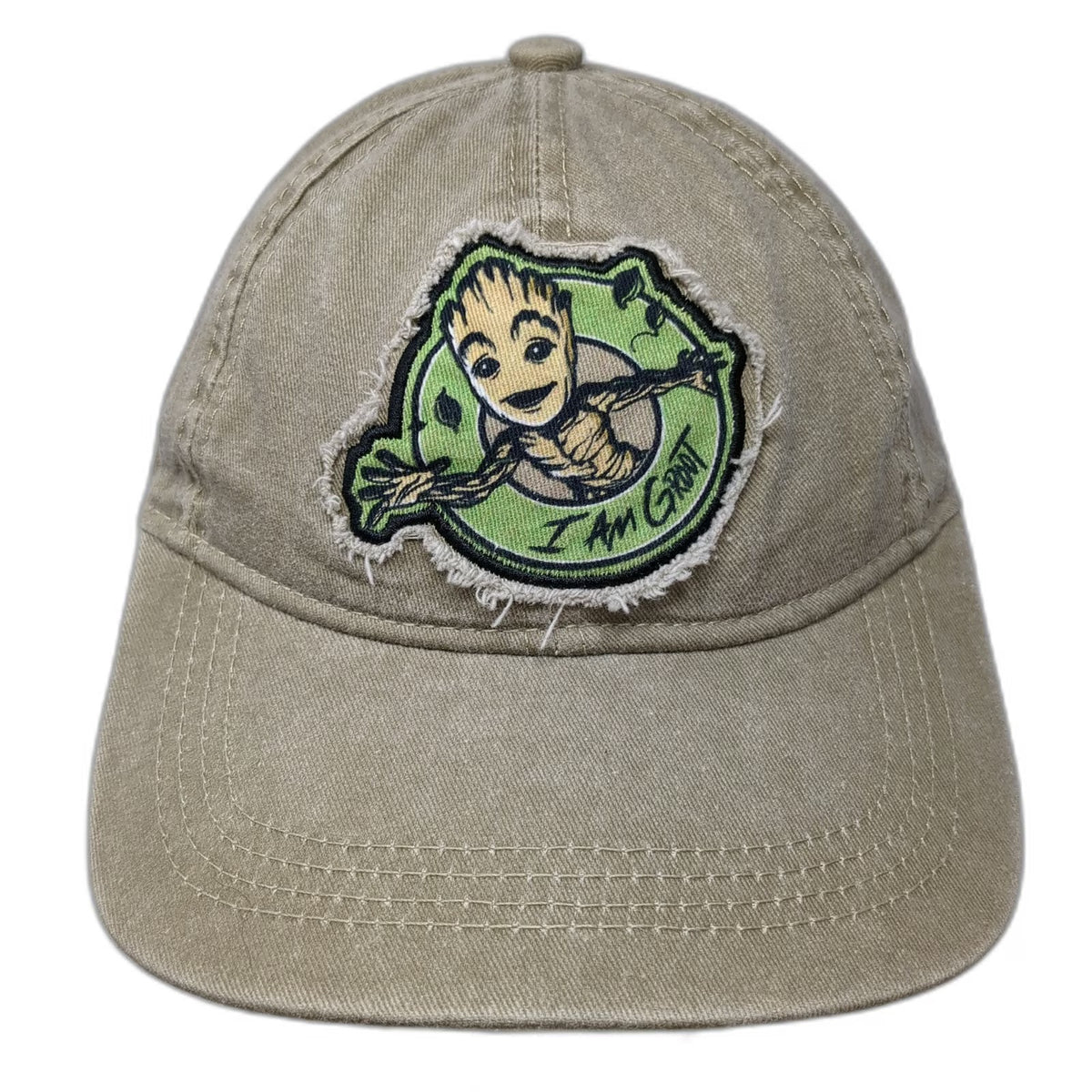Marvel Guardians of the Galaxy Groot Beige Baseball Cap One Size Strapback Hat