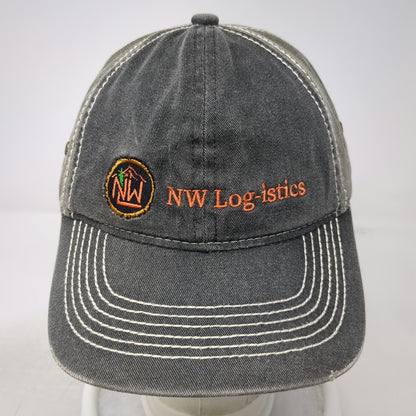 Outdoor Cap Baseball Cap Gray Green One Size NW Log-istics Contrast Stitch Hat