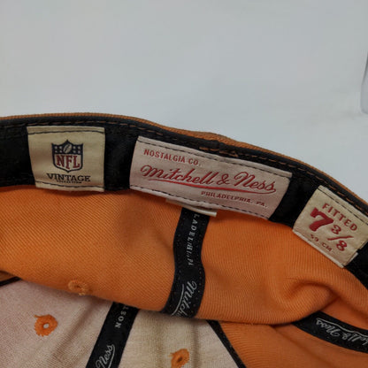 Tampa Bay Buccaneers Fitted Hat Orange 7 3/8 Retro Logo Mitchell & Ness NFL