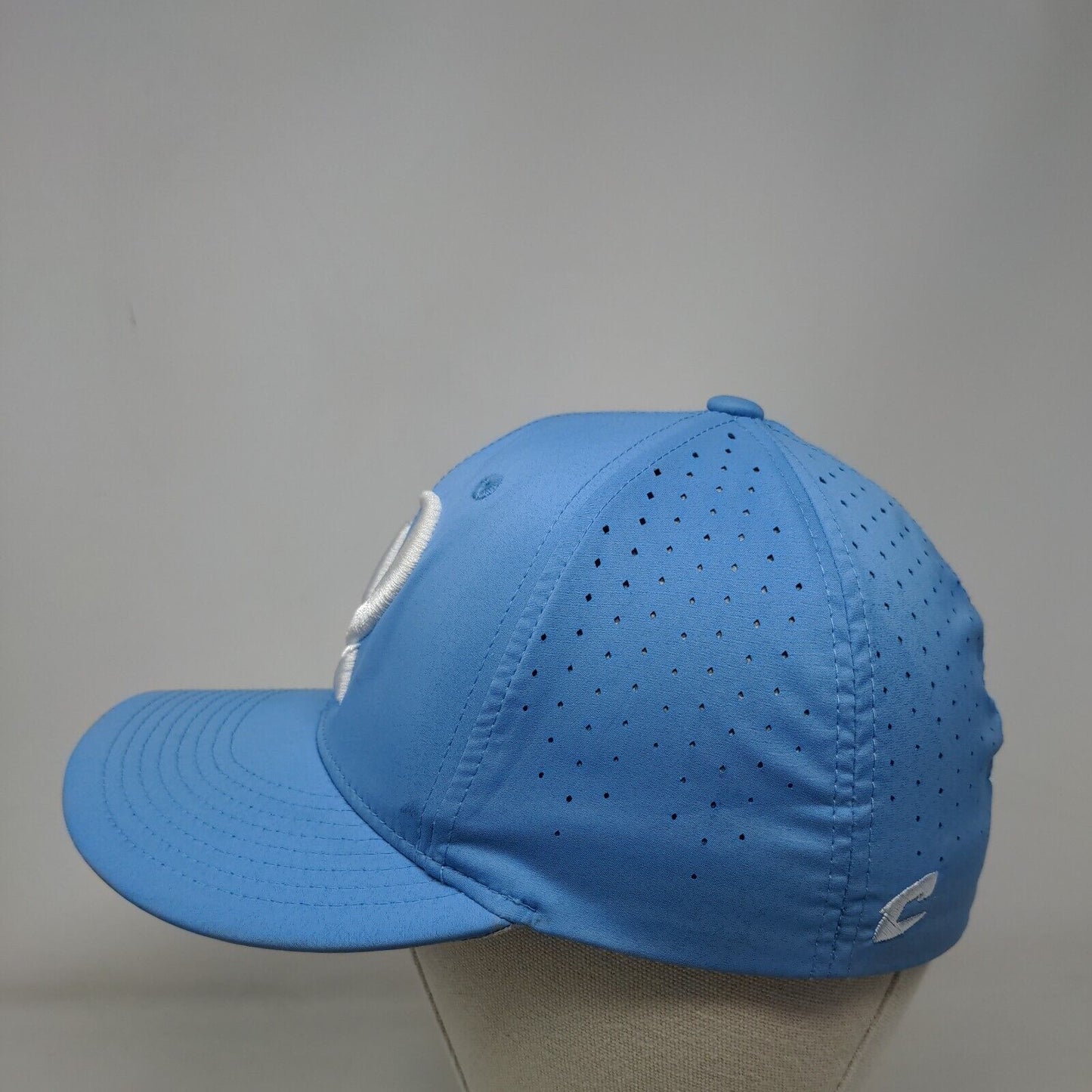 Champro Fitted Hat Blue Small-Medium Embroidered Laser Cut 6 Panel