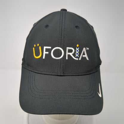 Uforia Strapback Hat Black One Size Adjustable Nike Legacy91 Dri-Fit